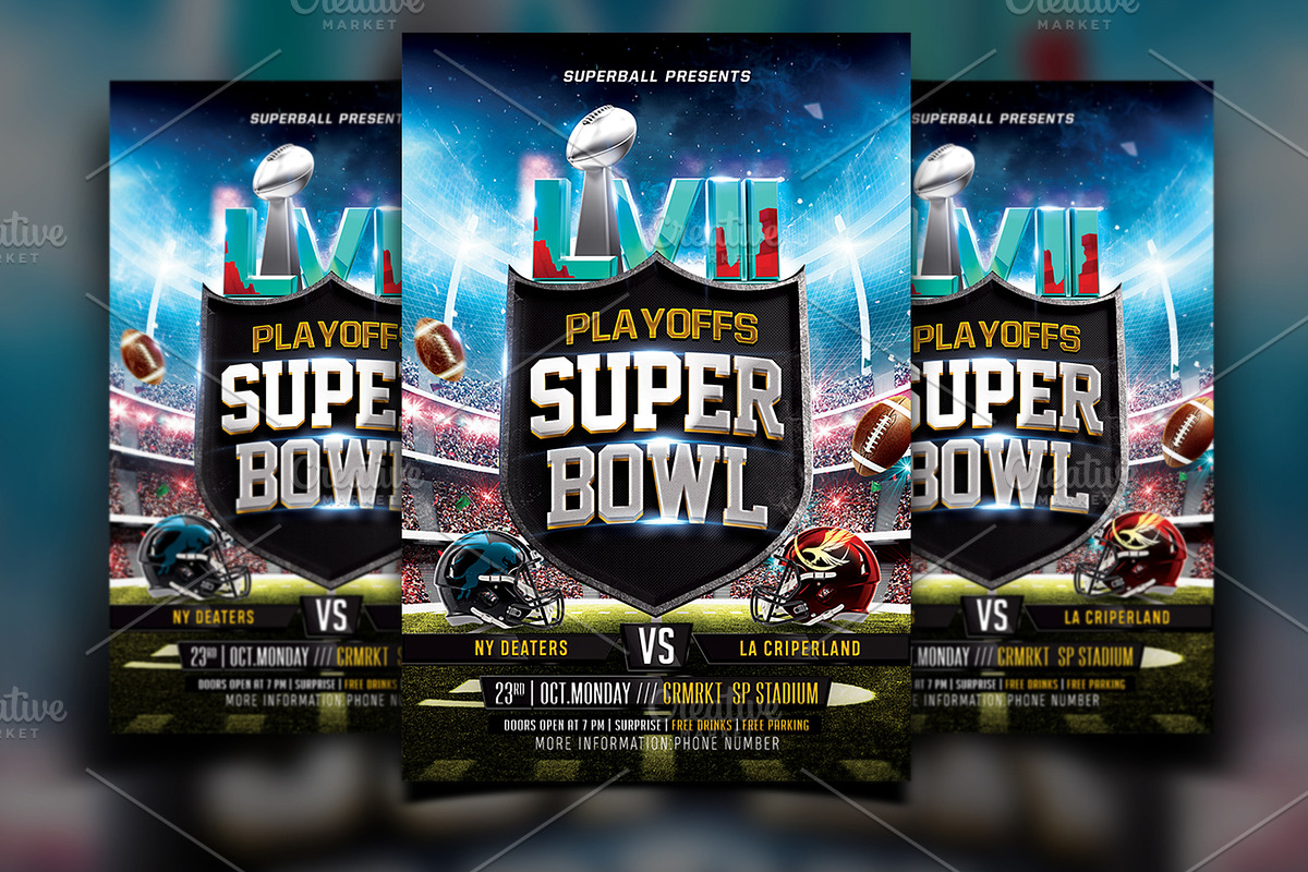 American Football Flyer, a Flyer Template by Basez Flyers (Photo 1 of 3)