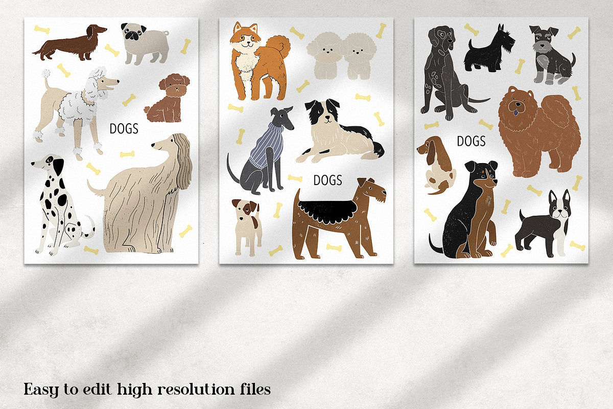 Friends: 23 different dog breeds, an Animal Illustration by Mii Lab (Photo 9 of 13)