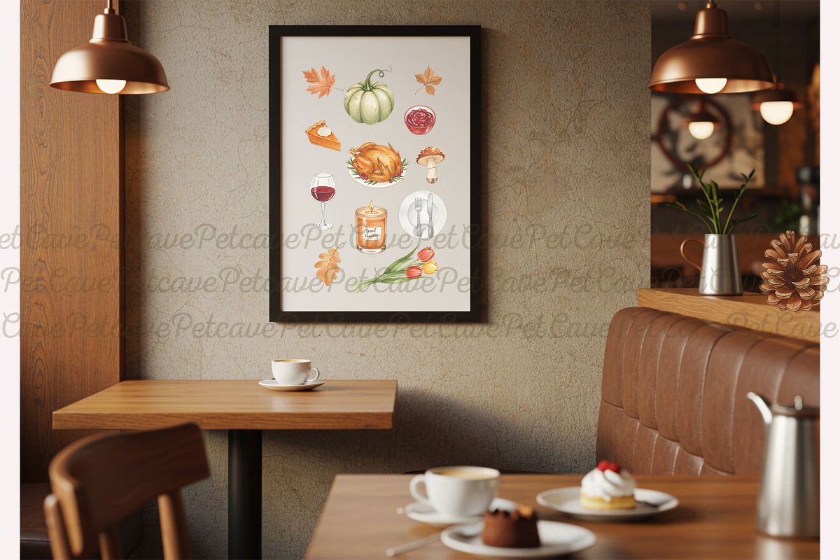 Fall & Thanksgiving Clipart Bundle, a Seasonal Illustration by Pet Cave (Photo 4 of 4)