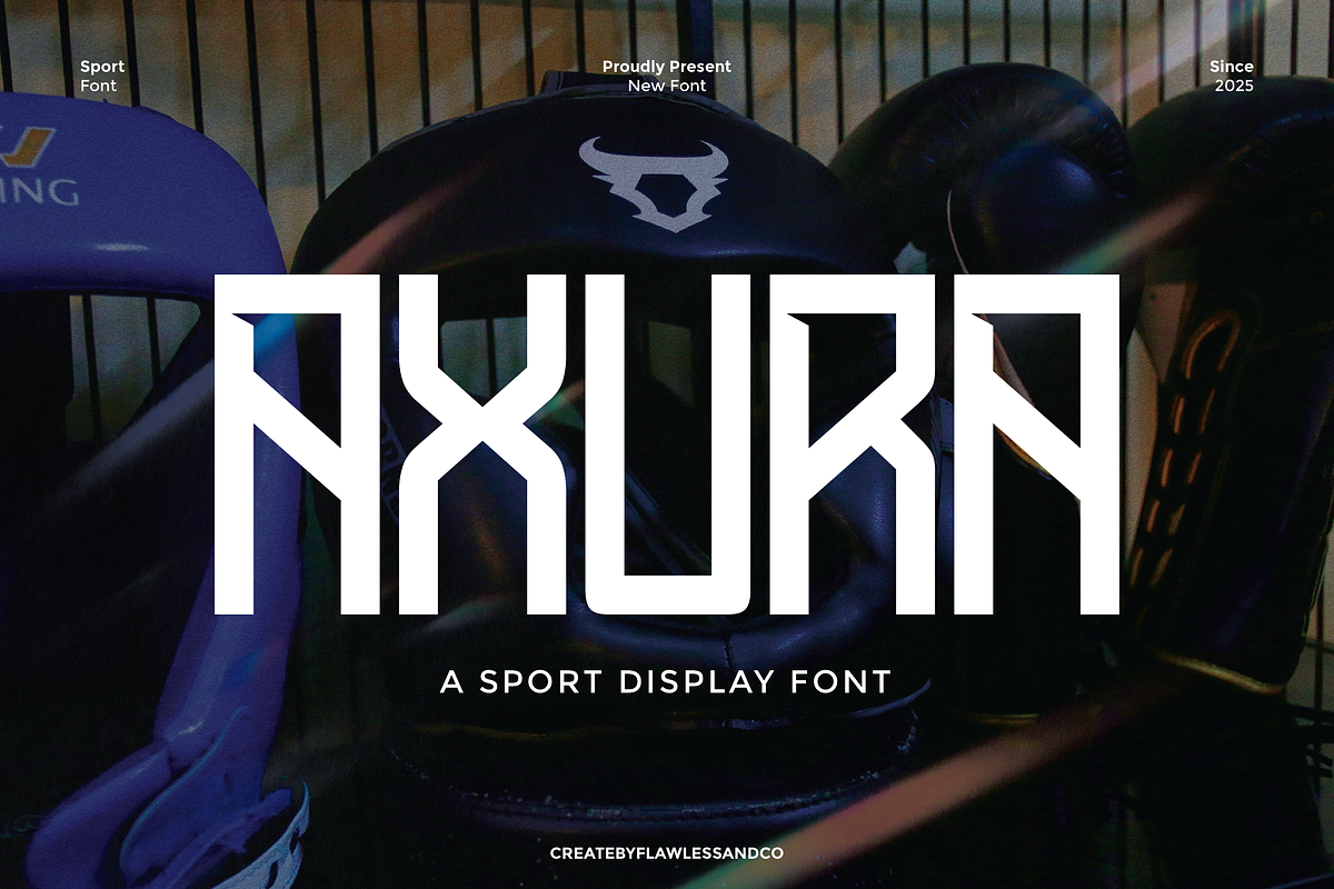Axura - Sport Display Font, a Font by Flawless And Co (Photo 1 of 10)