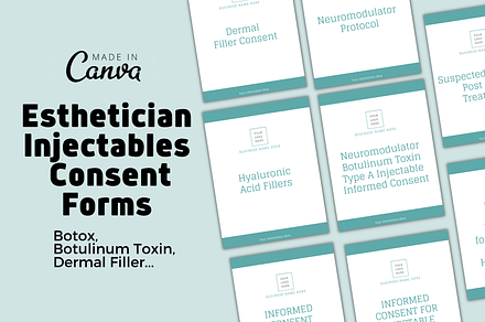 Esthetician Injectables Canva Forms