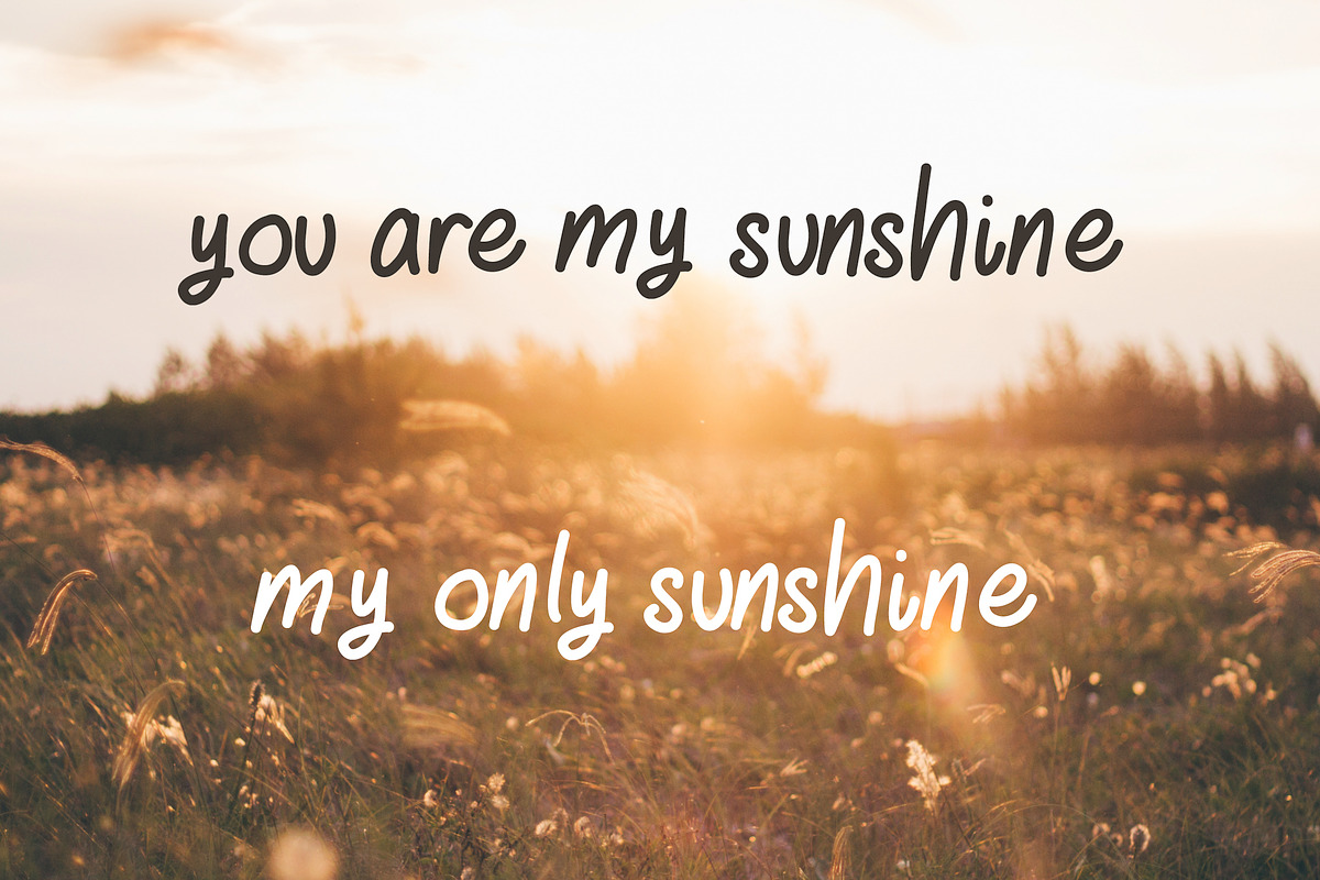 RD Sunshine - Monoline Script Font, a Script Font by RissDesign (Photo 3 of 3)