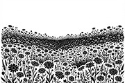 60 Daisy Flower Field Silhouette, a Seasonal Illustration by Amazin_art (Thumbnail 7 of 22)