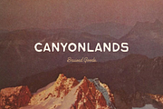 Canyonlands, a Sans Serif Font by Bruised Goods (Thumbnail 1 of 10)