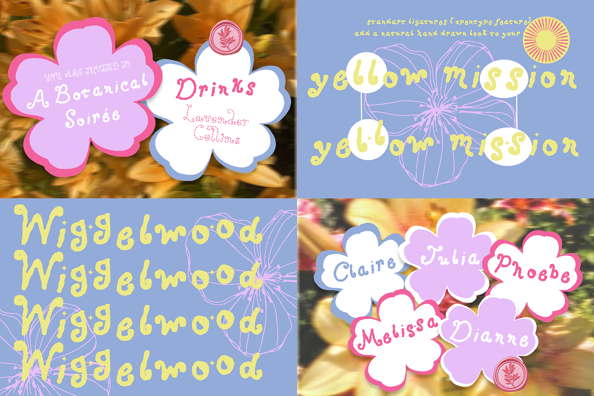 Wigglewood - Playful Display Font, a Handwritten Font by Setara Langit CreativeStd (Photo 8 of 12)
