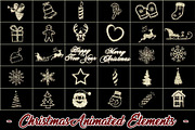 30 Christmas Elements, Animated Loop, a Graphic by TrixVFX (Thumbnail 1 of 2)