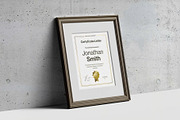 Letter Certificate Partout Mockup, an Advertising Mockup by Se٧enStudio (Thumbnail 4 of 9)