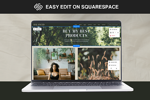 Wellness Coach Squarespace Website