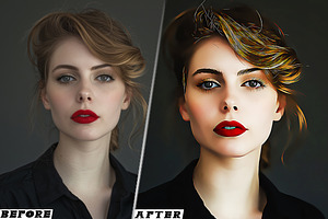 Ultra Cartoon Paint Photoshop Action