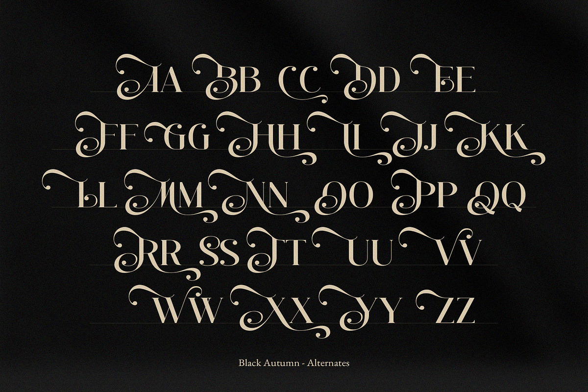 Black Autumn || Decorative Serif, a Serif Font by BrandSemut (Photo 14 of 15)