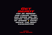 Turbo Headline Font, a Sans Serif Font by artyway (Thumbnail 6 of 6)