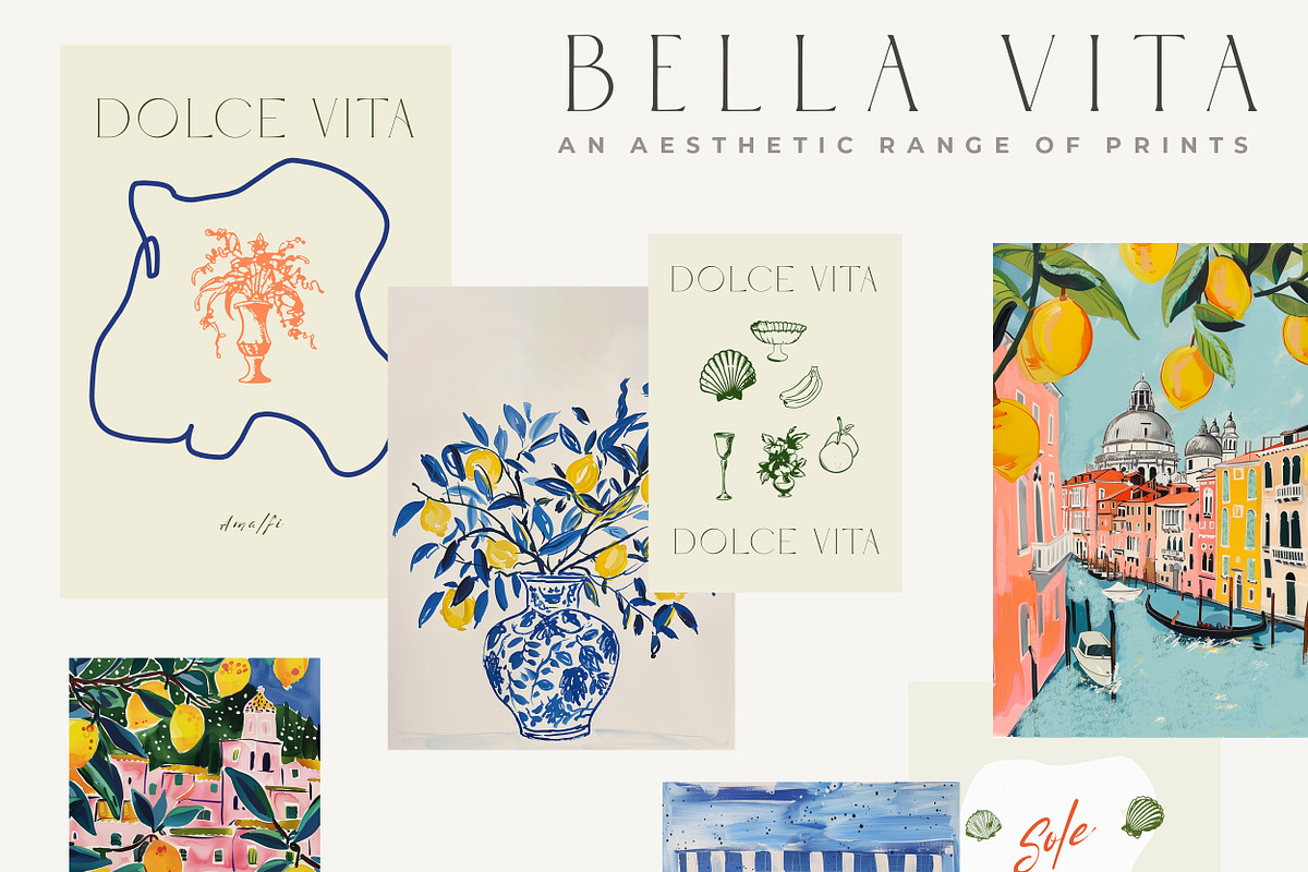 Dolce Vita Amalfi Icons & Prints, an Object Graphic by Laras Wonderland (Photo 6 of 9)