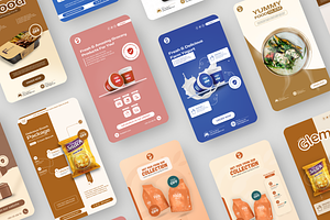 Foods, Groceries, Canva Templates