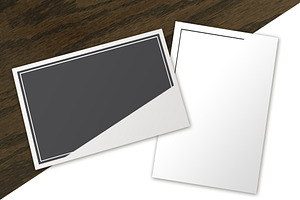 Postcard Mockups: Top View