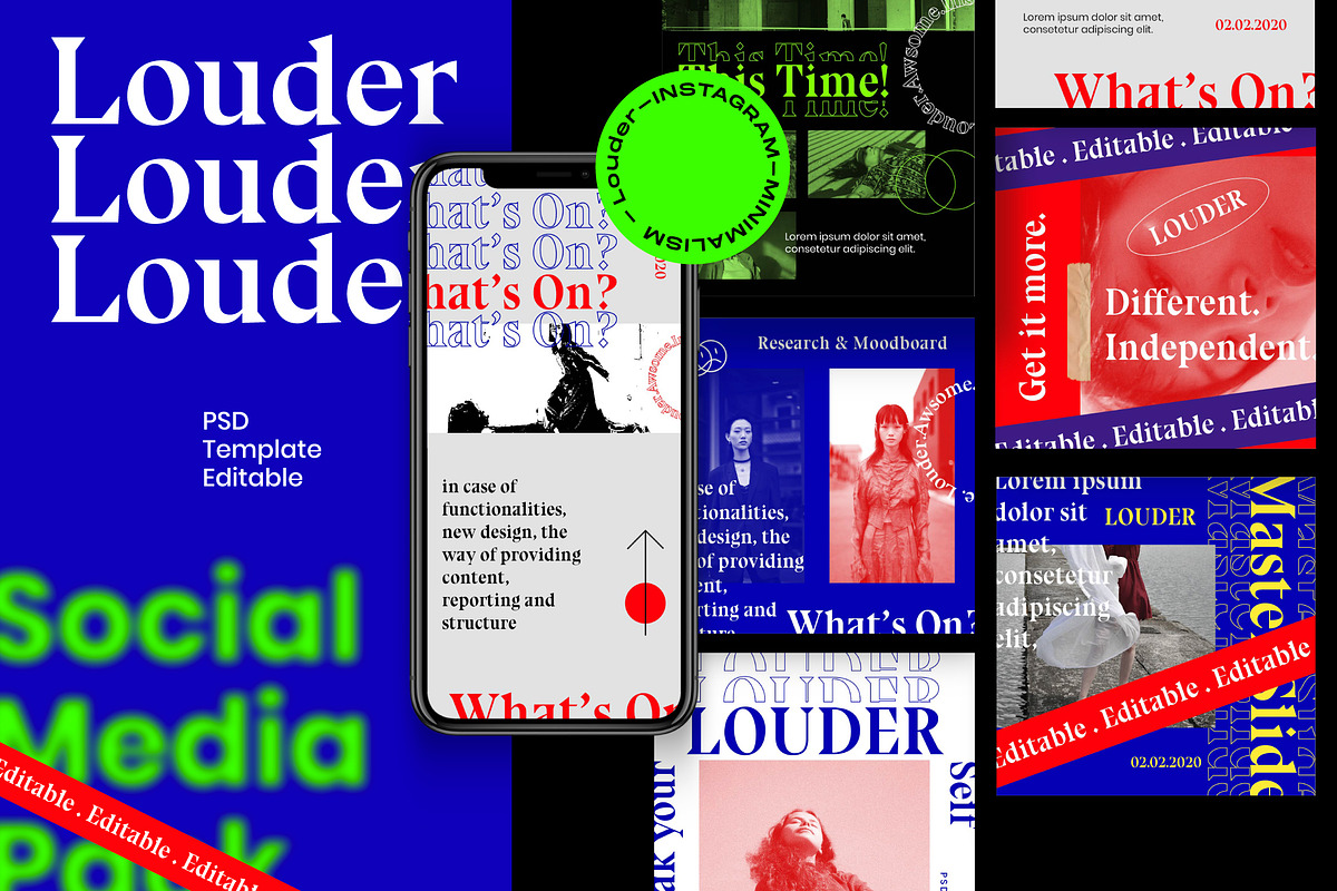 LOUDER - Urban Social Media Brand, a Social Media Template by Dirtytemp Studio (Photo 1 of 12)