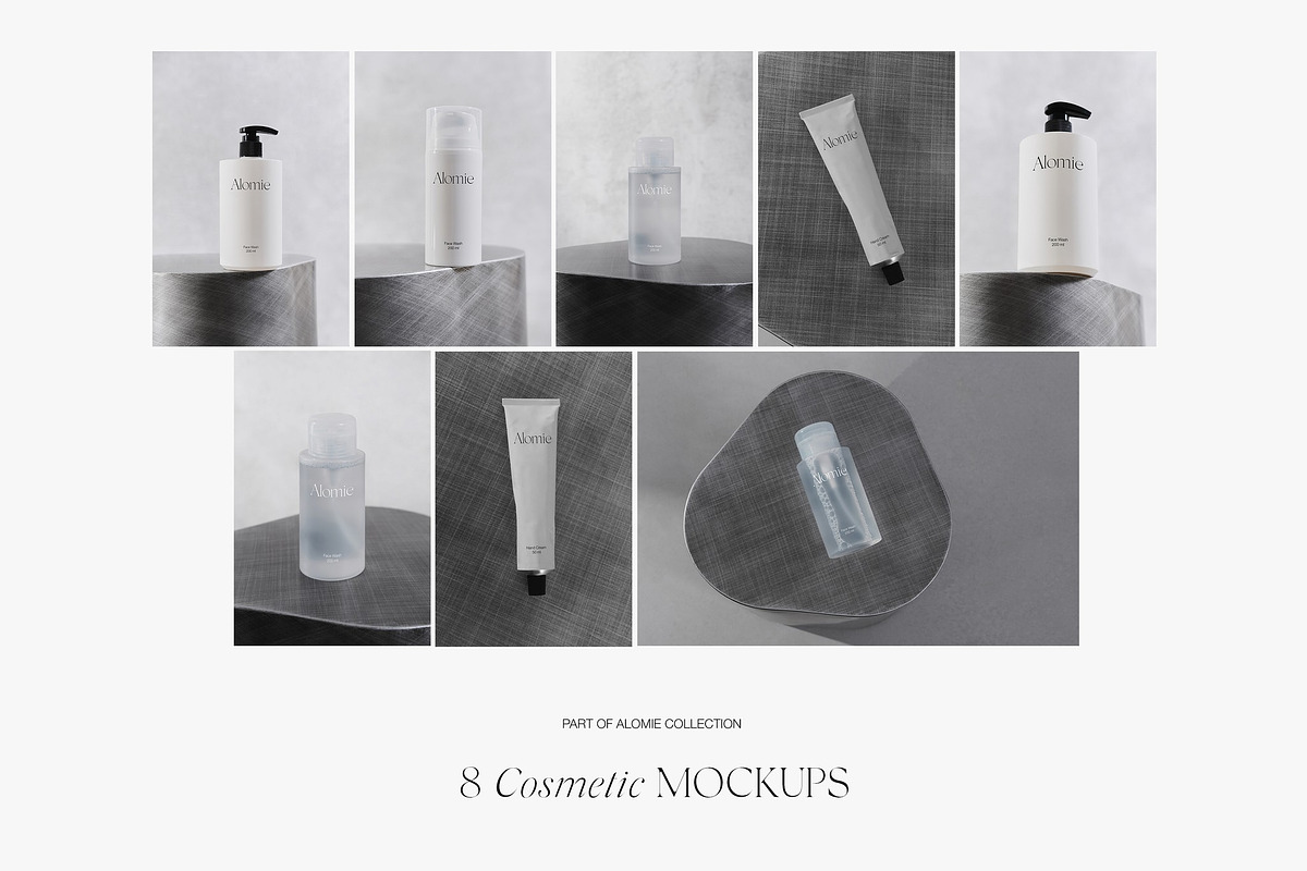 Cosmetic Bottle & Tube Mockups PSD, a Packaging Mockup by Feel This (Photo 5 of 6)