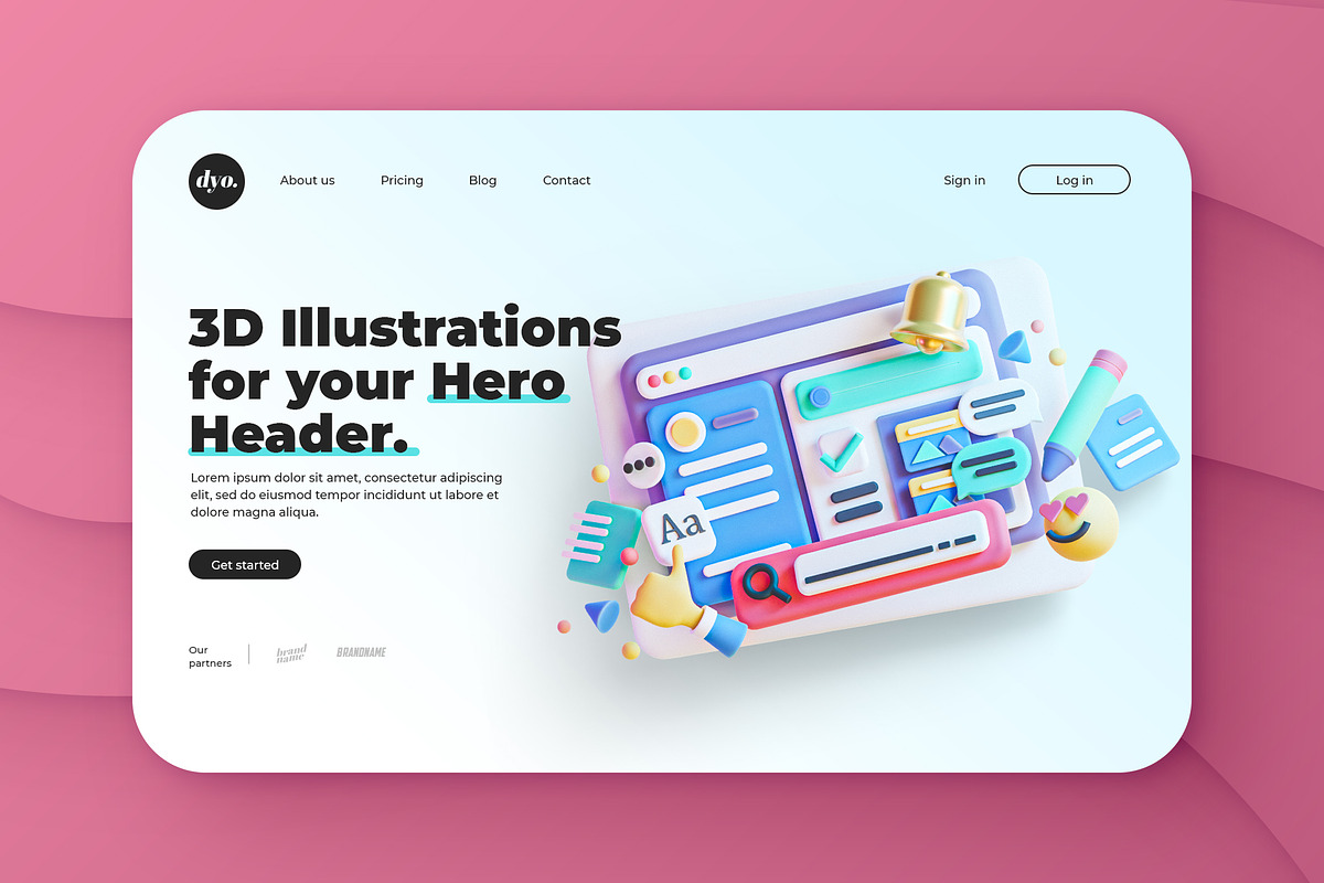 Hero Header Mockup, a Websites & App Template by Designer Dude