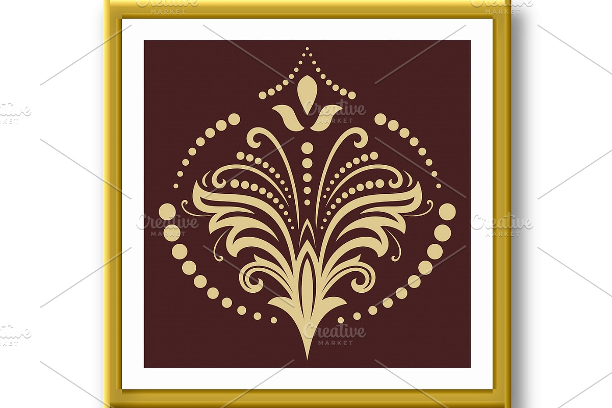 Floral Vector Abstract Pattern, a Decorative Illustration by FineArtStudio (Photo 3 of 3)