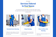 Cleansa – Cleaning Service Website, a Landing Page Template by TemplatePlus.net (Thumbnail 2 of 4)