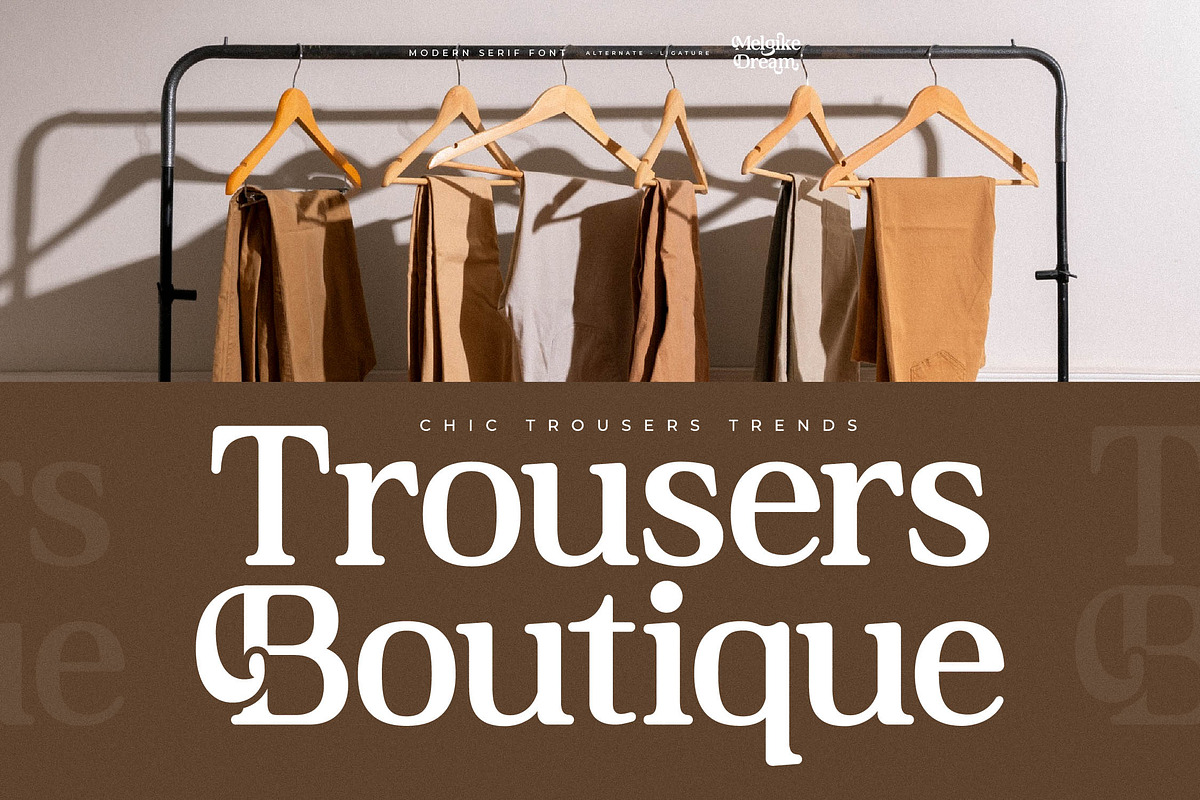 Melgike Dream Modern Serif Font, a Serif Font by Letterena Studios (Photo 2 of 15)