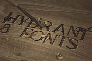 Hydrant - Vintage Style Font