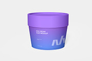 Ice Cream Cup Mockup, a Cups & Container Mockup by graphypix (Thumbnail 1 of 4)