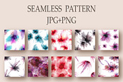 Flowers fluid art set 4., a Pattern Graphic by Digital illustration shop (Thumbnail 2 of 4)