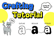 Carlise 3D, a Sans Serif Font by Craft Supply Co. (Thumbnail 2 of 8)