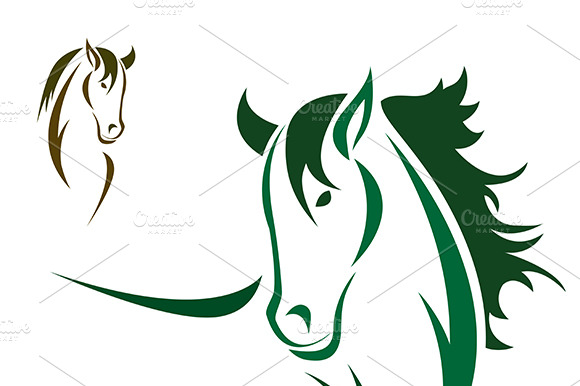 Vector Head Of Horse Design. Animals