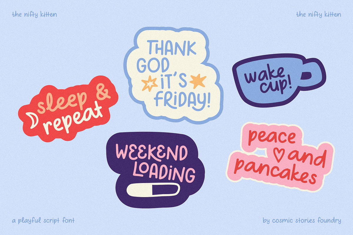 The Nifty Kitten Script Font, a Script Font by CarmineType (Photo 14 of 21)