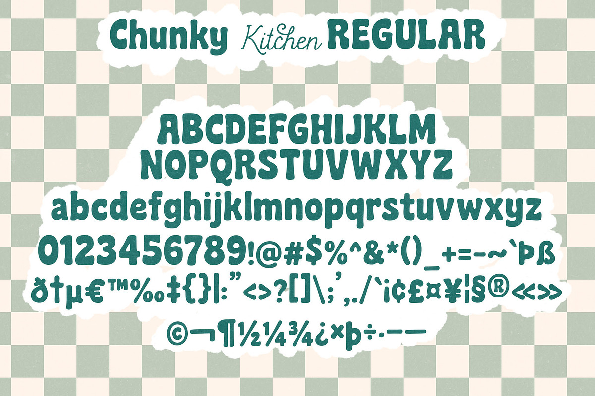Chunky Kitchen Font Duo, a Handwritten Font by deadlock studio (Photo 9 of 14)
