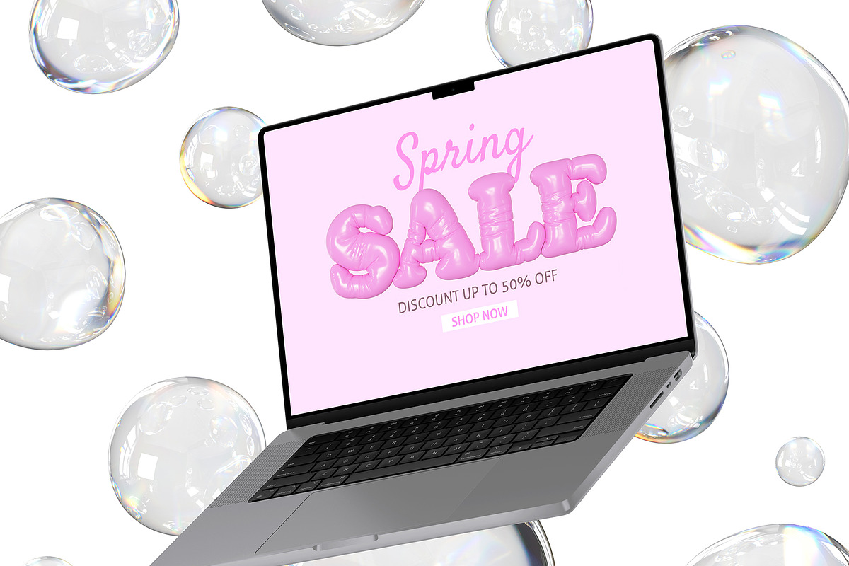 Hello Spring - 3D Lettering Set, a Graphic by LarysaZabrotskaya (Photo 5 of 16)