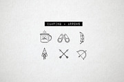 Adventure Outdoor Icons - Camping, an Outline Icon by Hatch Design Workshop (Thumbnail 7 of 10)