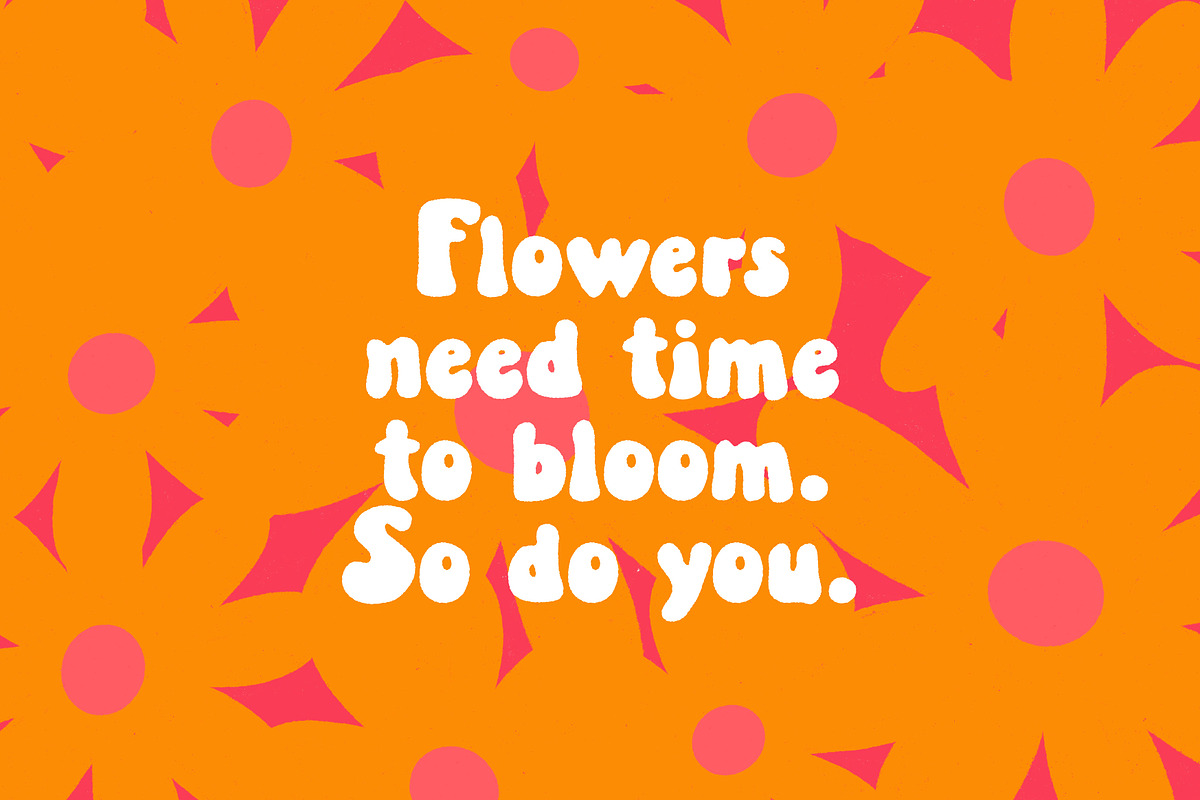 Flowers lovers | Handwritten font, a Handwritten Font by JuliaVolkova (Photo 8 of 9)