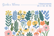 Garden Bloom, a Decorative Illustration by Collection by VY (Thumbnail 2 of 9)