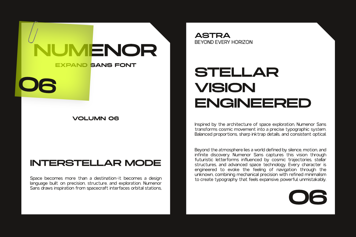 GC Nomenor – Modern Expand Sans, a Sans Serif Font by Glyphonic (Photo 11 of 15)