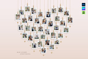 Love Heart Photo Collage Template, a Social Media Template by DesignerCandies (Thumbnail 5 of 5)