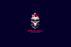 King Of Skull Vector Logo Design