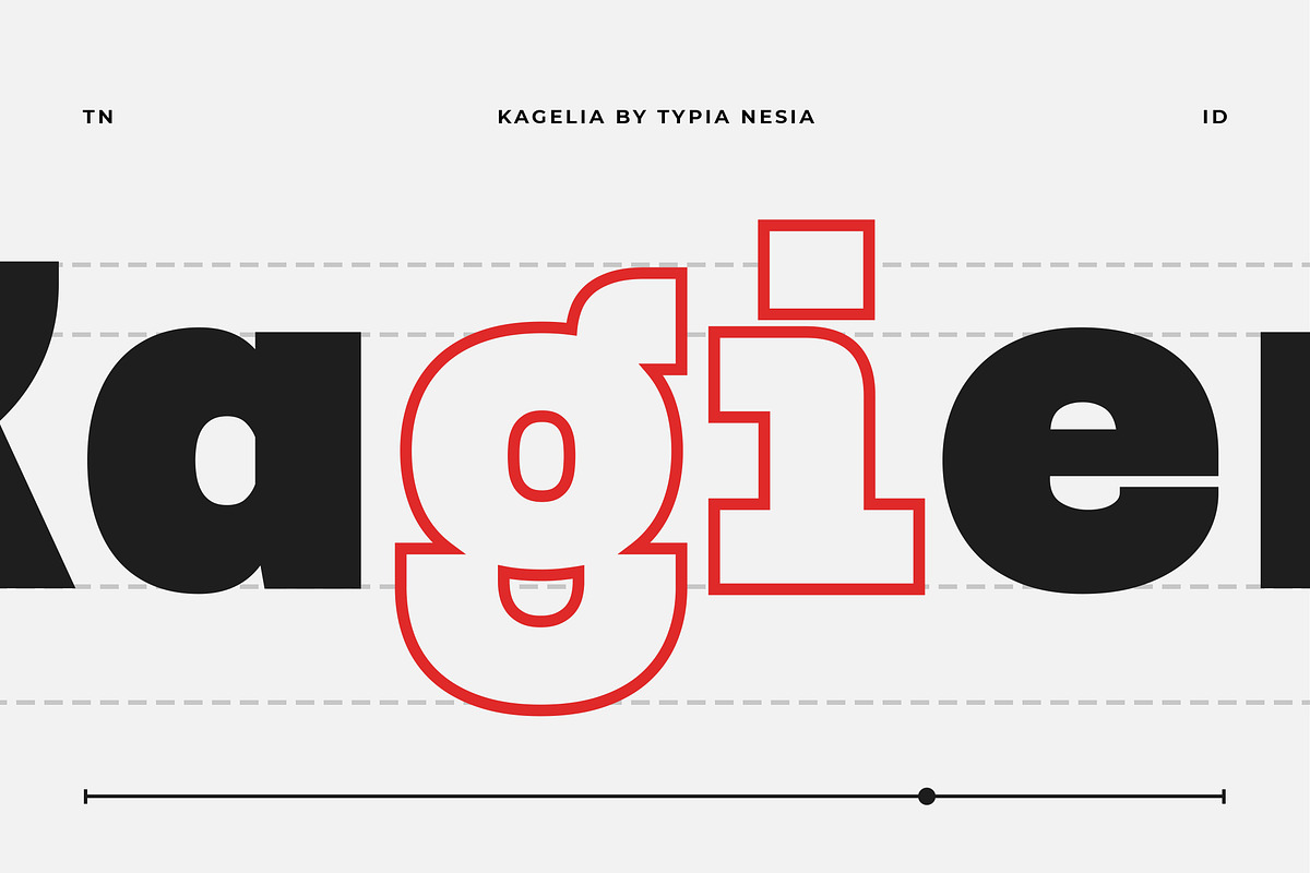 Kagelia - Modern Bold Minimal Sans, a Sans Serif Font by Typia Nesia (Photo 7 of 14)
