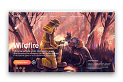 Firefighter helping kangaroo&koala, an Illustration by Artmeesri (Thumbnail 2 of 3)