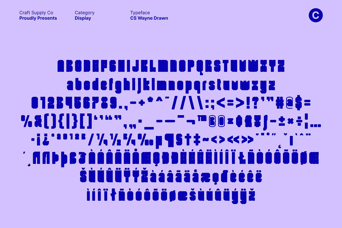 CS Wayne Drawn, a Sans Serif Font by Craft Supply Co. (Photo 8 of 8)