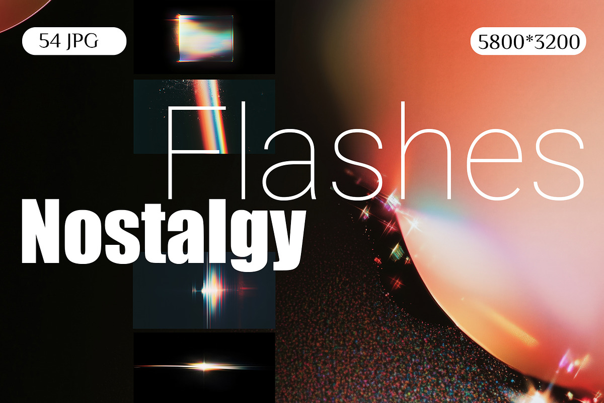 Retro Holographic Light Overlays, a Background Graphic by ❤️ KiraSolly (Photo 1 of 6)