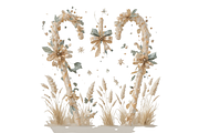 watercolor Christmas candy cane, a Seasonal Illustration by Creative design (Thumbnail 7 of 7)
