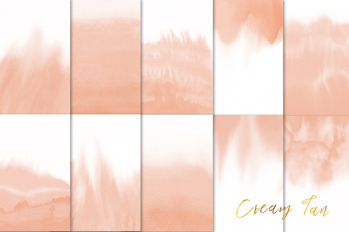 Cream ombre watercolor, a Texture Graphic by GraphicRain (Photo 2 of 7)