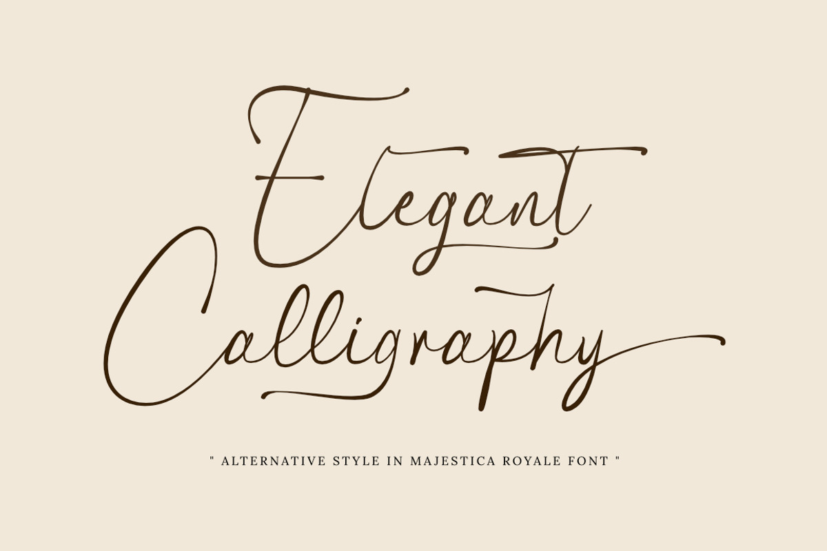 Majestica Royale - Luxury Script, a Script Font by Bluestype Studio (Photo 9 of 10)