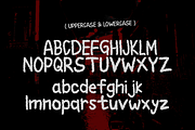 Birodo – Horror Brush Texture Font, a Sans Serif Font by ONESADYA (Thumbnail 4 of 10)