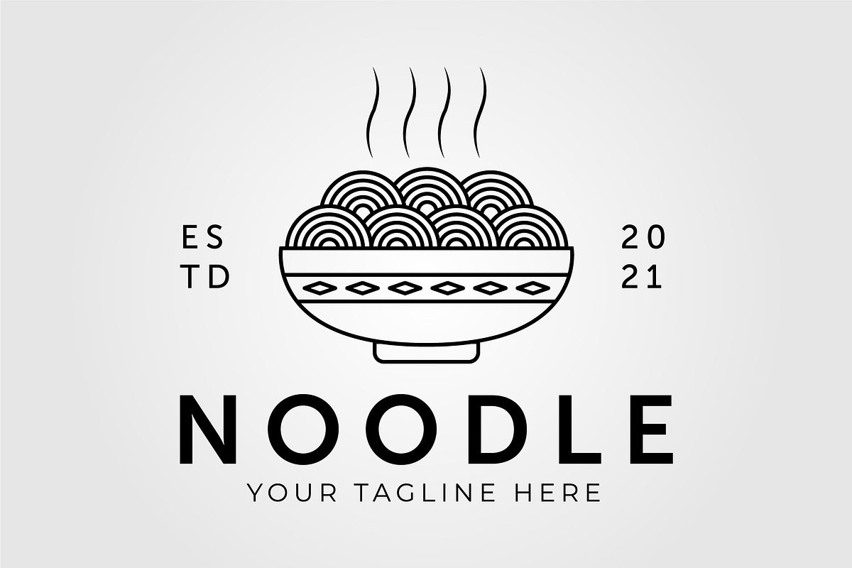 Japanese ramen and noodle logo, a Food Illustration by Rizkaarishandy_shop (Photo 2 of 2)
