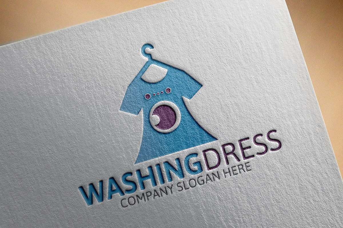 Washing Dress Logo, a Branding & Logo Template by Josuf Media