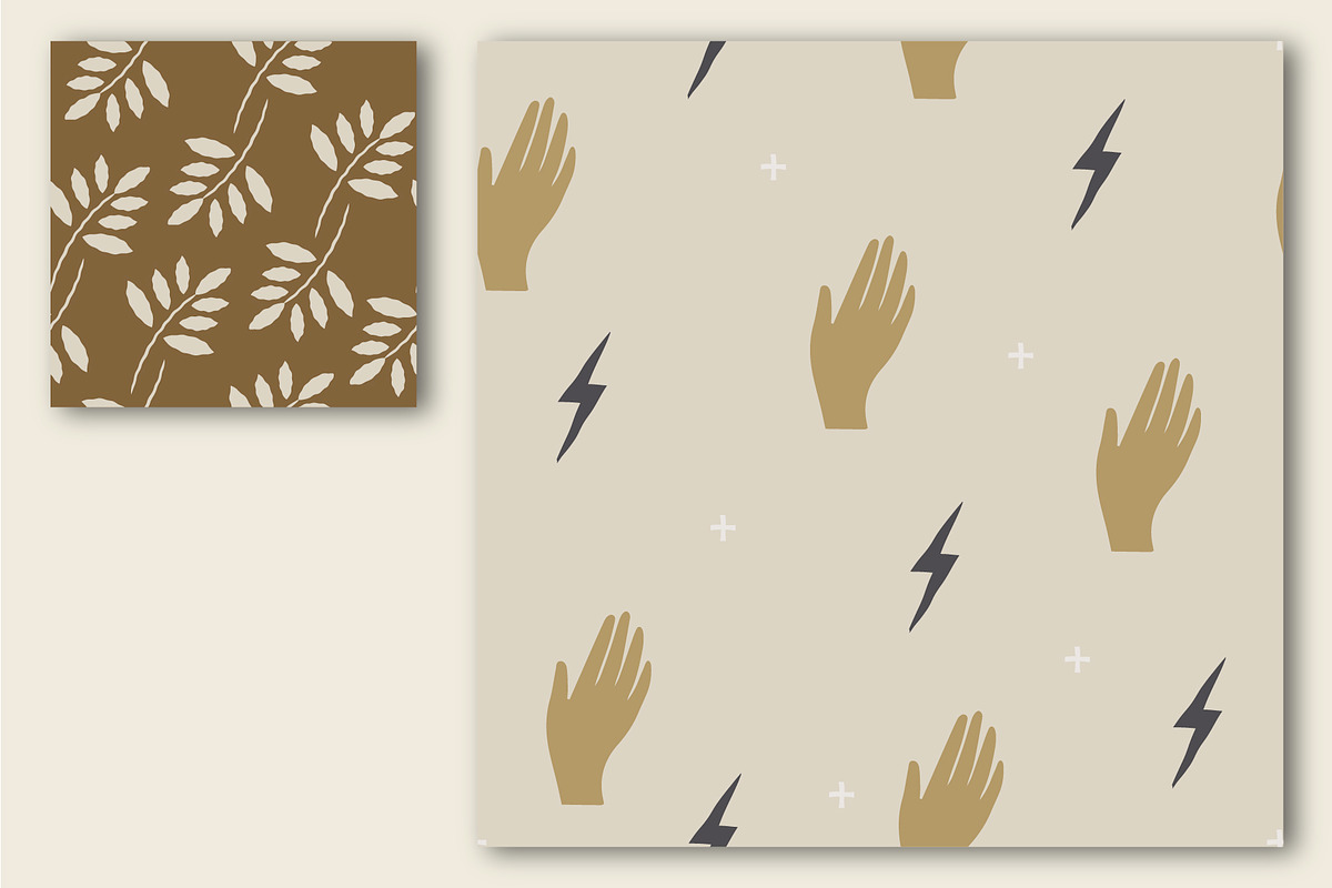 Mystic Seamless Patterns & Elements, a Pattern Graphic by Tay Rho Design Shop (Photo 8 of 8)