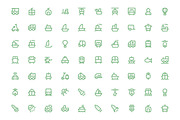 225+ Transport Icons Set, an Outline Icon by Vectors Market (Thumbnail 2 of 4)